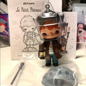 NEW Opened Pop Mart Hirono Le Petit Prince Lamplighter Figure w/ Box and Card